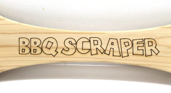 Alternative view of BBQ Grill Scraper - No Bristles all Wood!