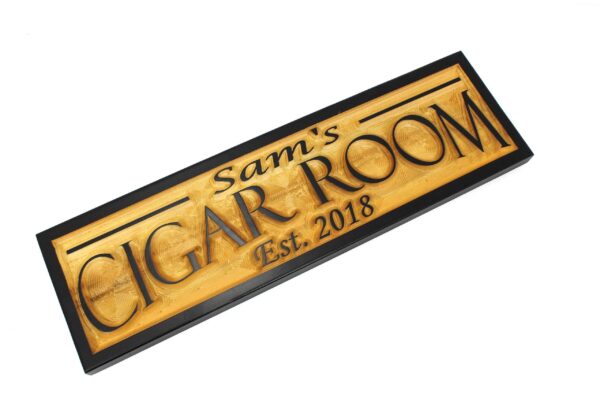 Personalized Cigar Room Sign