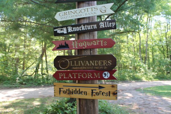 Alternative view of Wood Yard Signs Fantasy Land Arrows  | 6 pcs set