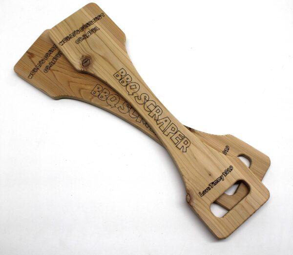 BBQ Grill Scraper - No Bristles all Wood!