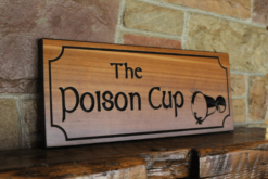 Alternative view of Custom Business Office Sign wooden