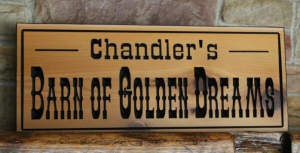 custom workshop sign