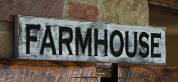 wood farmhouse sign