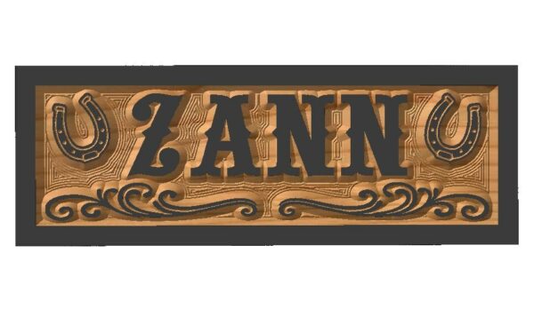 Alternative view of Custom Horse Plaque equestrian gift