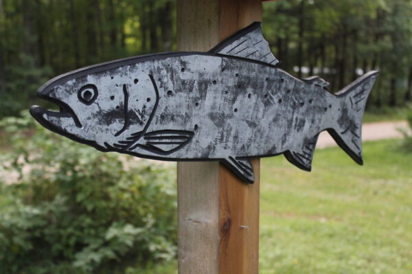 Alternative view of Yard Silhouettes - Shadow yard Art Wood - FISH