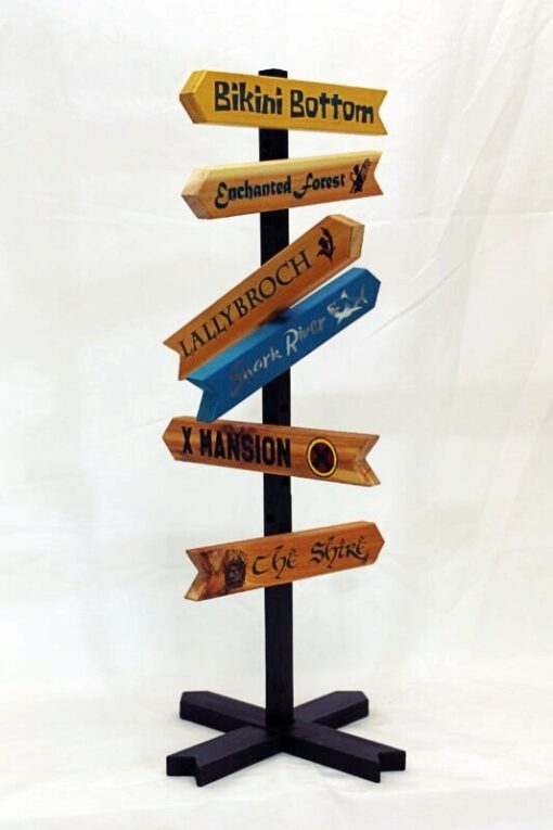 Fantasy Arrow Signs, Fictional location's - COLORFUL mini's - Create Your Own!
