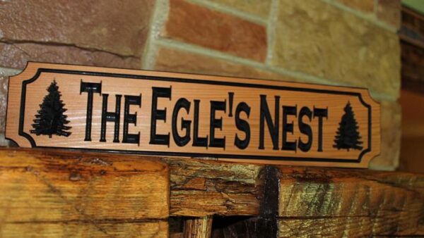 cedar hanging signs