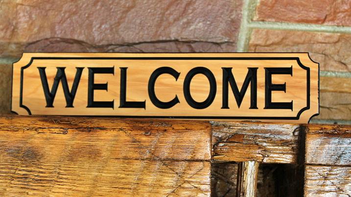 Wood Cabin Signs | Cedar Hanging Signs 3 x 15 - Image 7