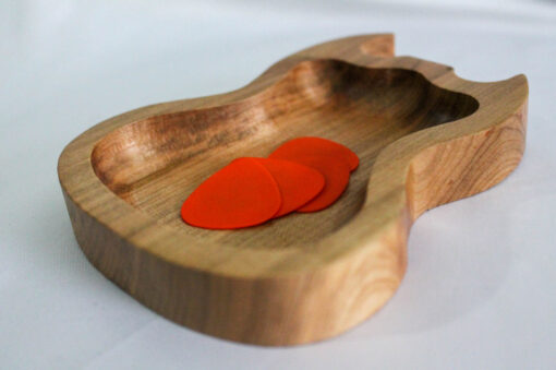 Catch All Tray - hardwood Guitar shaped like SG