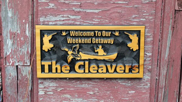 Alternative view of Rustic Cabin Signs | Duck Camp Signs