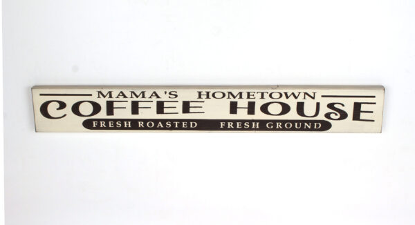 Coffee House sign - Distressed Antique White - Custom