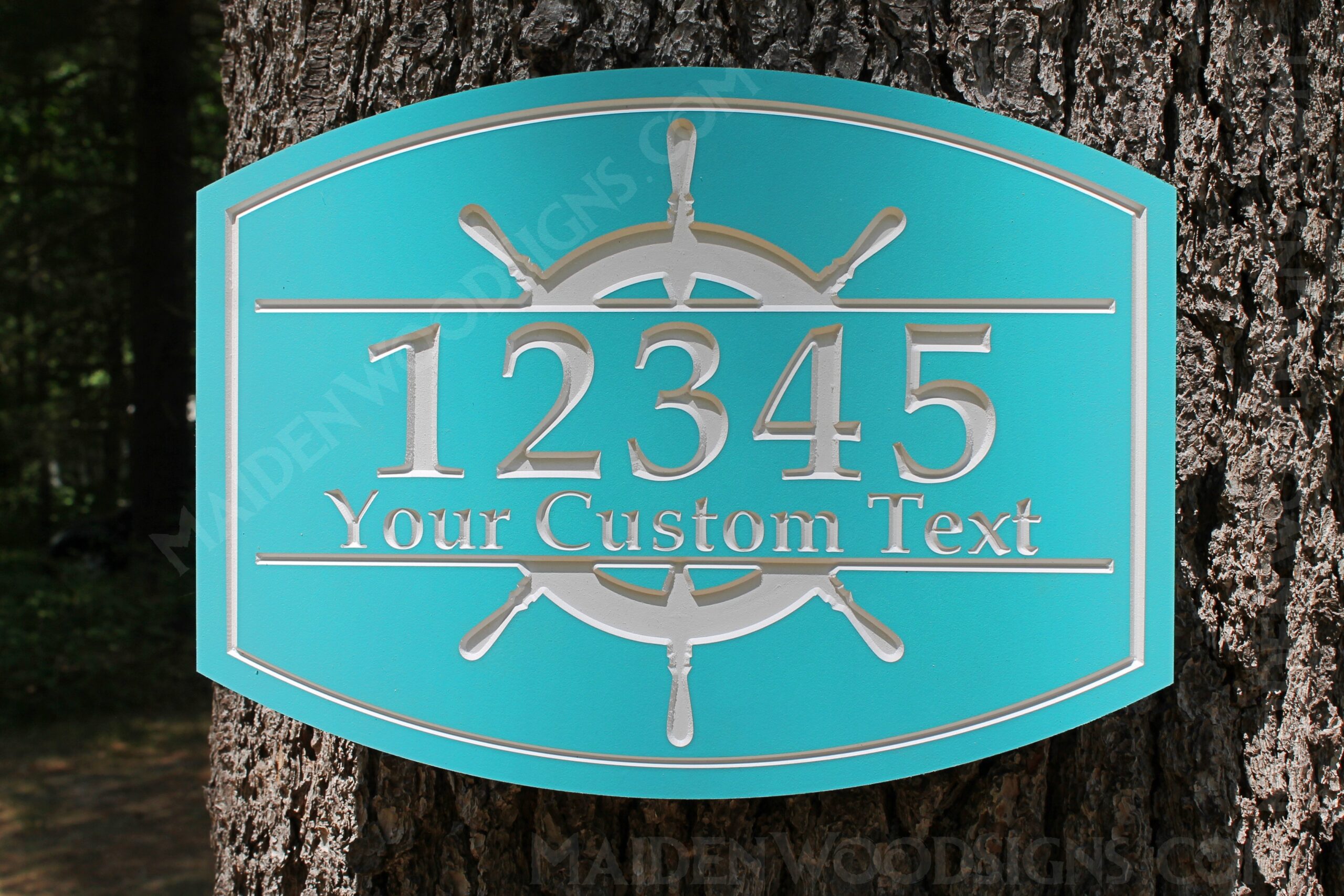 Helm Address Sign Personalized PVC | indoor | outdoor - Image 2