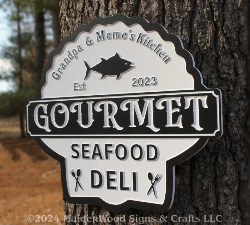 Seashell Shop Sign Custom Sea Shell pvc sign for Outdoors weatherproof personalized