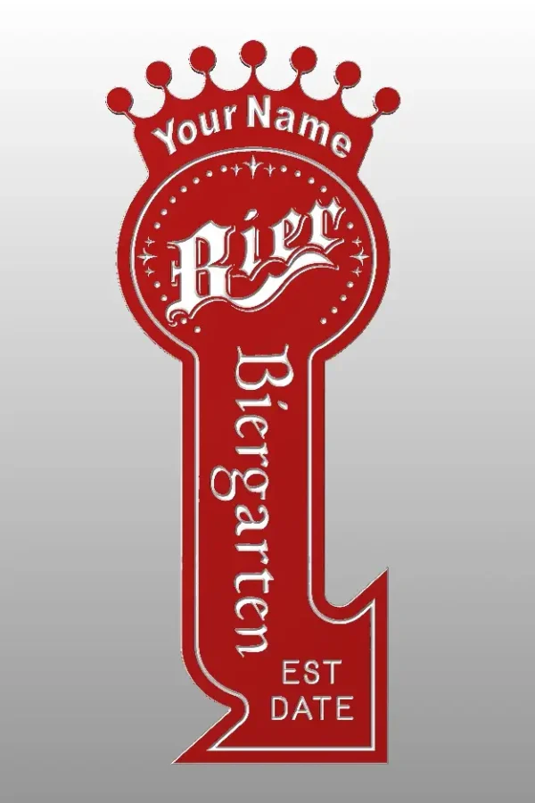 Customizable Biergarten Bar Oktoberfest Signs   |  indoor | outdoor Weatherproof Patio Outdoor Name Sign