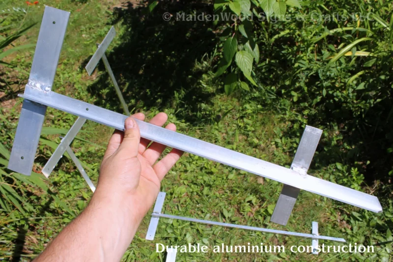 Durable Aluminum Sign Post Stake for Outdoor PVC & Wood Signs