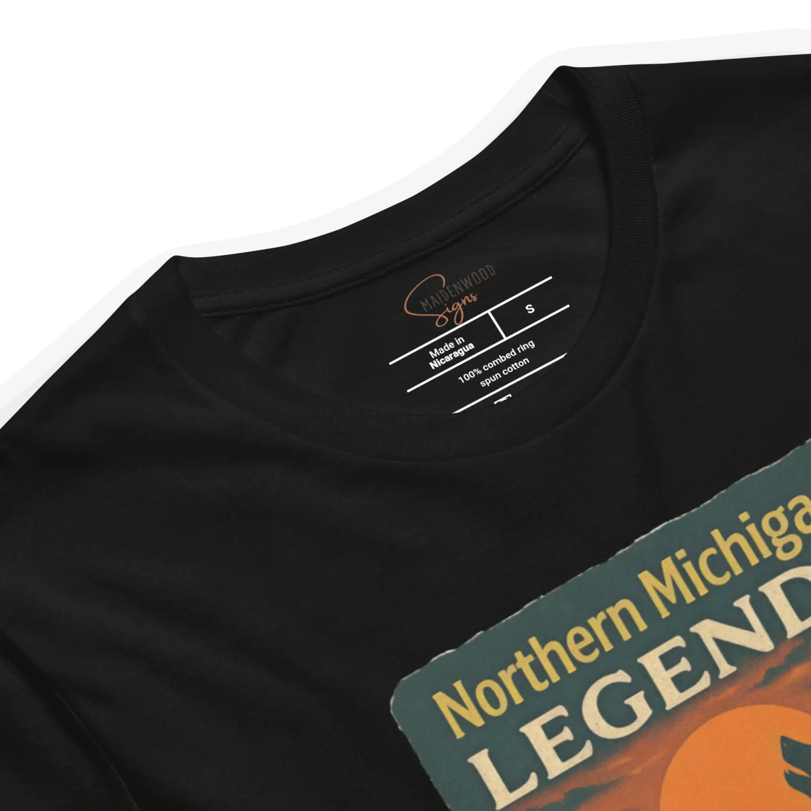 Northern Michigan Legends T-Shirt – Dogman & Bigfoot Silhouette | Retro Cryptid Apparel - Image 14