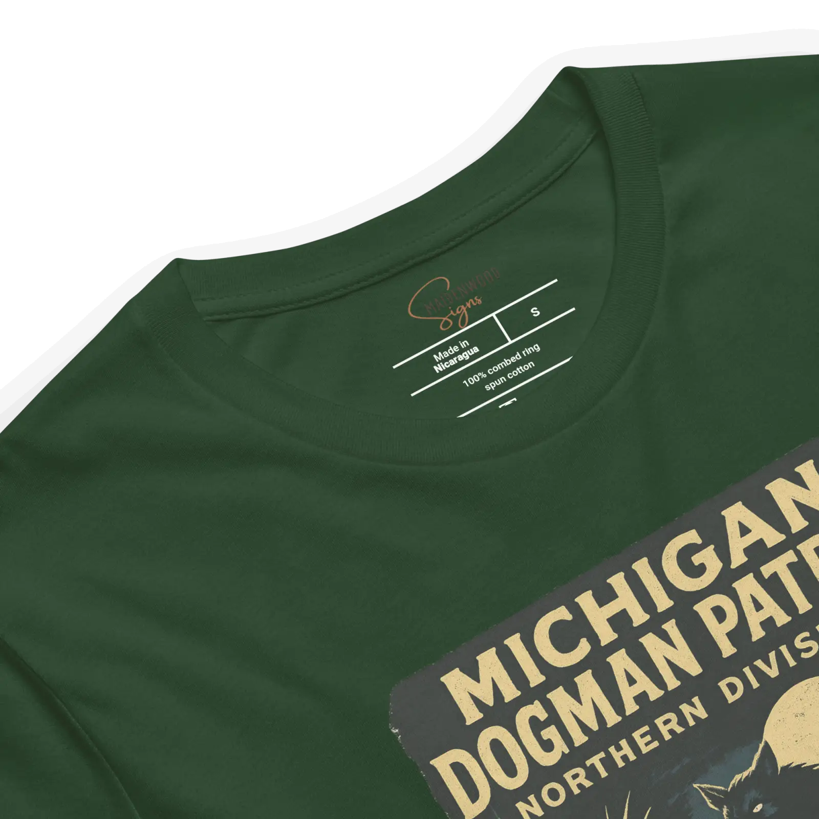 Michigan Dogman Patrol T-Shirt – Northern Division | Retro Cryptid Ranger Apparel - Image 8