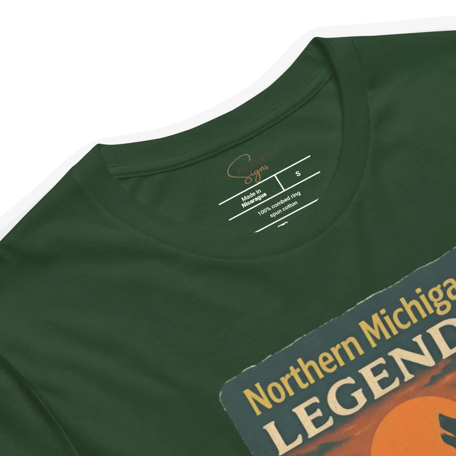 Northern Michigan Legends T-Shirt – Dogman & Bigfoot Silhouette | Retro Cryptid Apparel - Image 13
