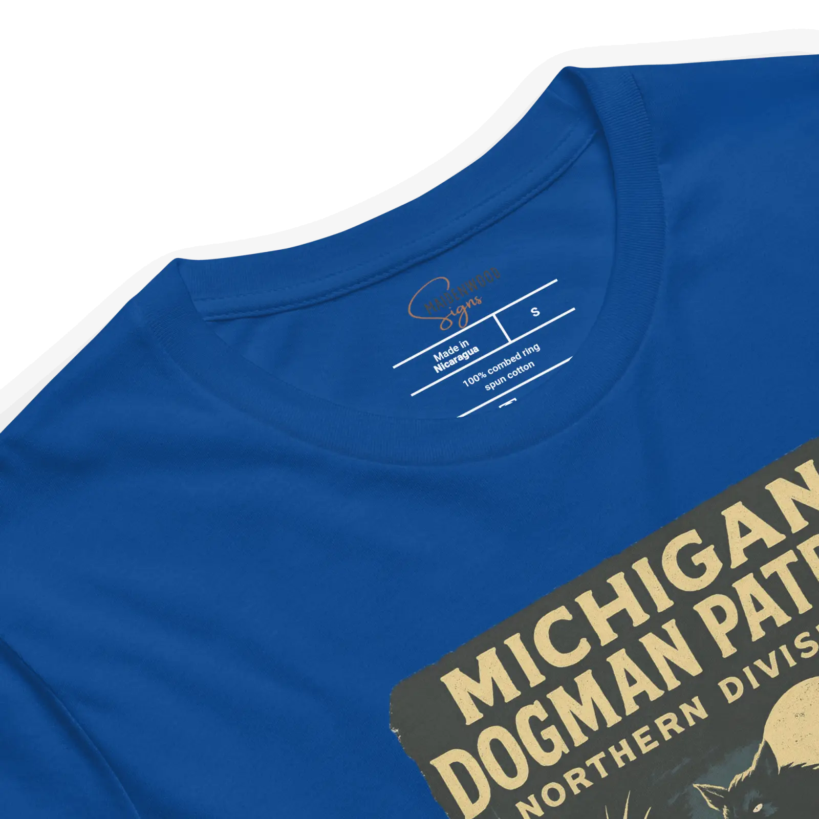 Michigan Dogman Patrol T-Shirt – Northern Division | Retro Cryptid Ranger Apparel - Image 15