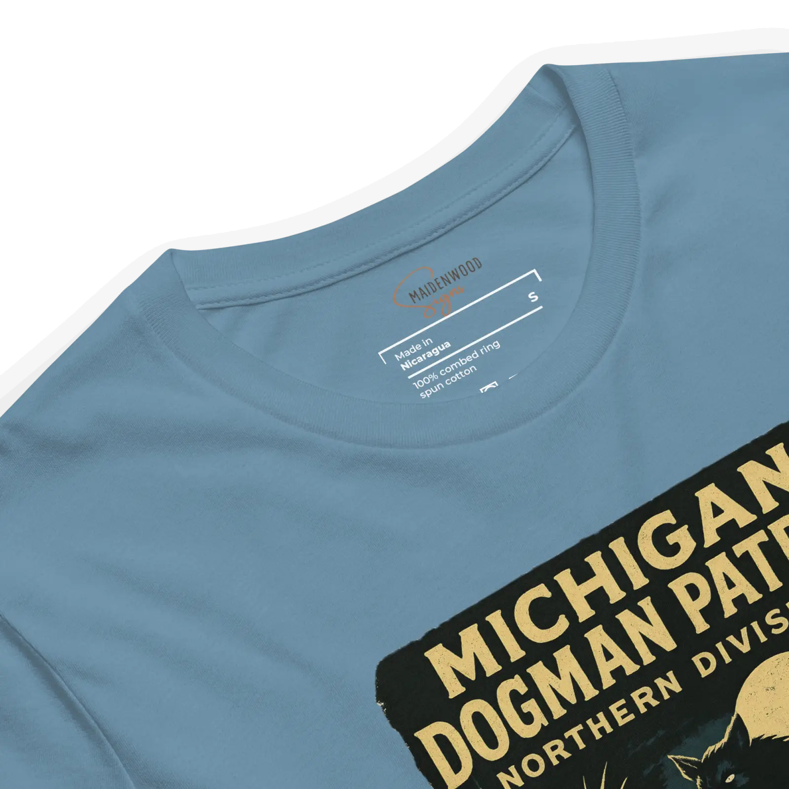 Michigan Dogman Patrol T-Shirt – Northern Division | Retro Cryptid Ranger Apparel - Image 16