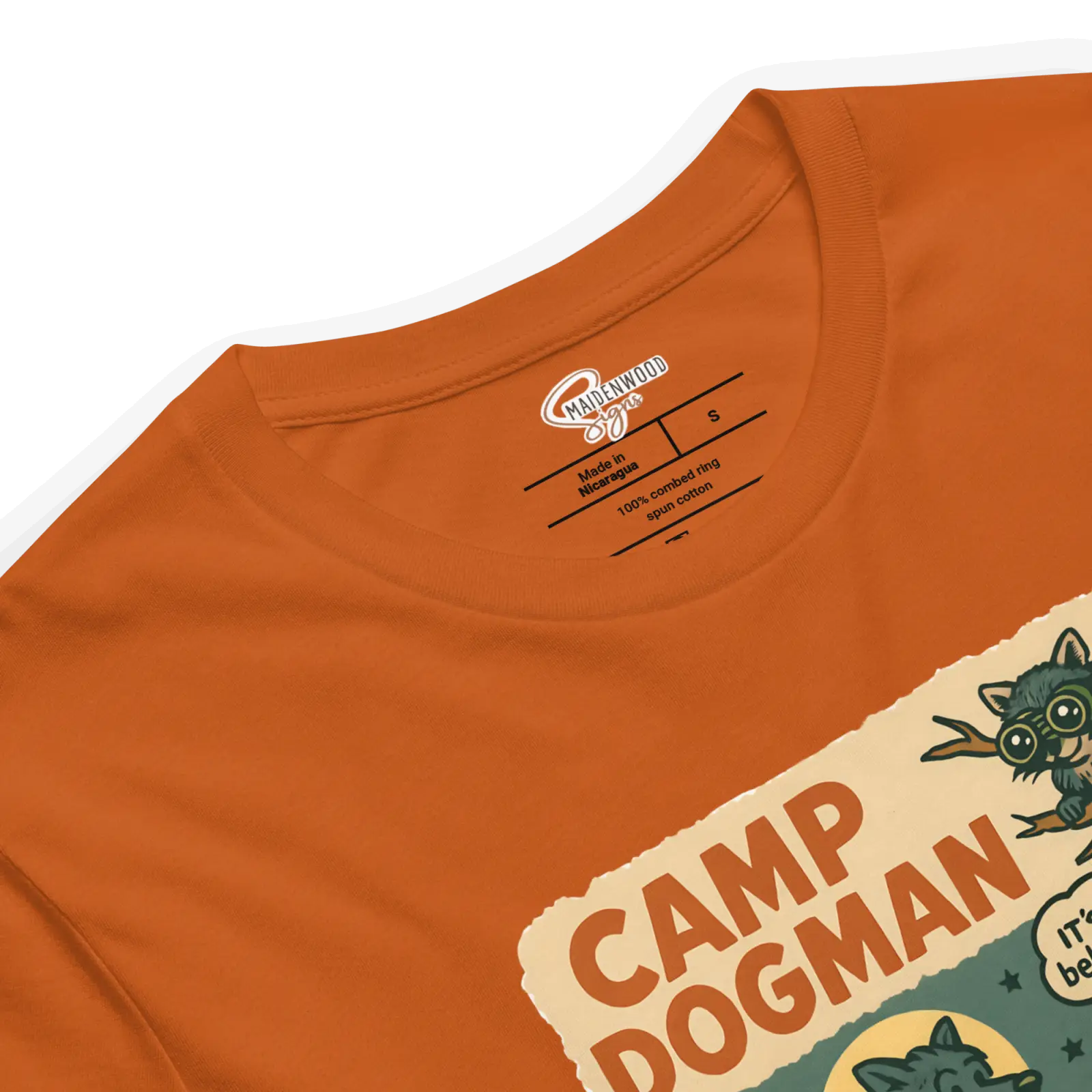 Camp Dogman T-Shirt – Manistee National Forest | Funny Michigan Cryptid Shirt - Image 5