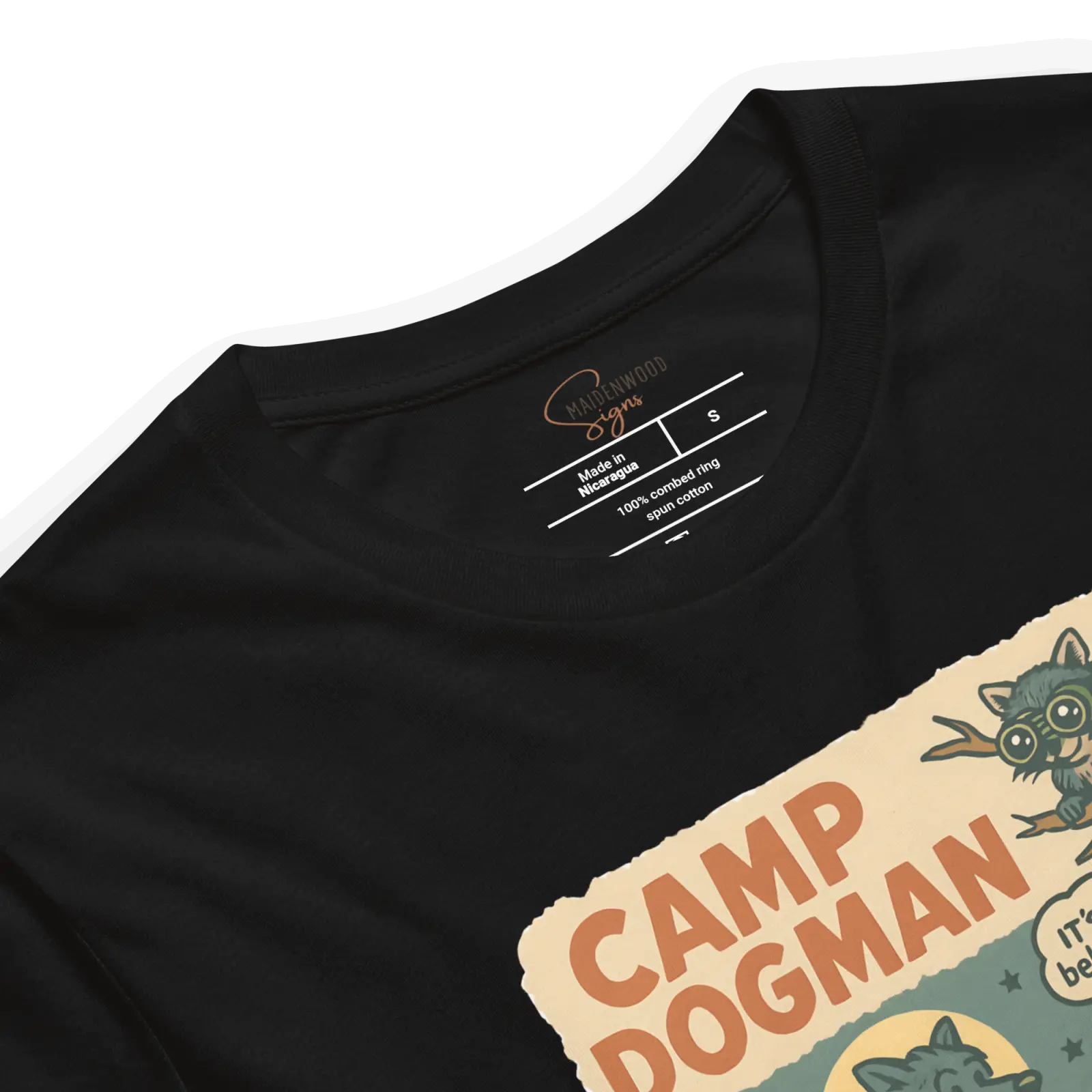Camp Dogman T-Shirt – Manistee National Forest | Funny Michigan Cryptid Shirt - Image 6