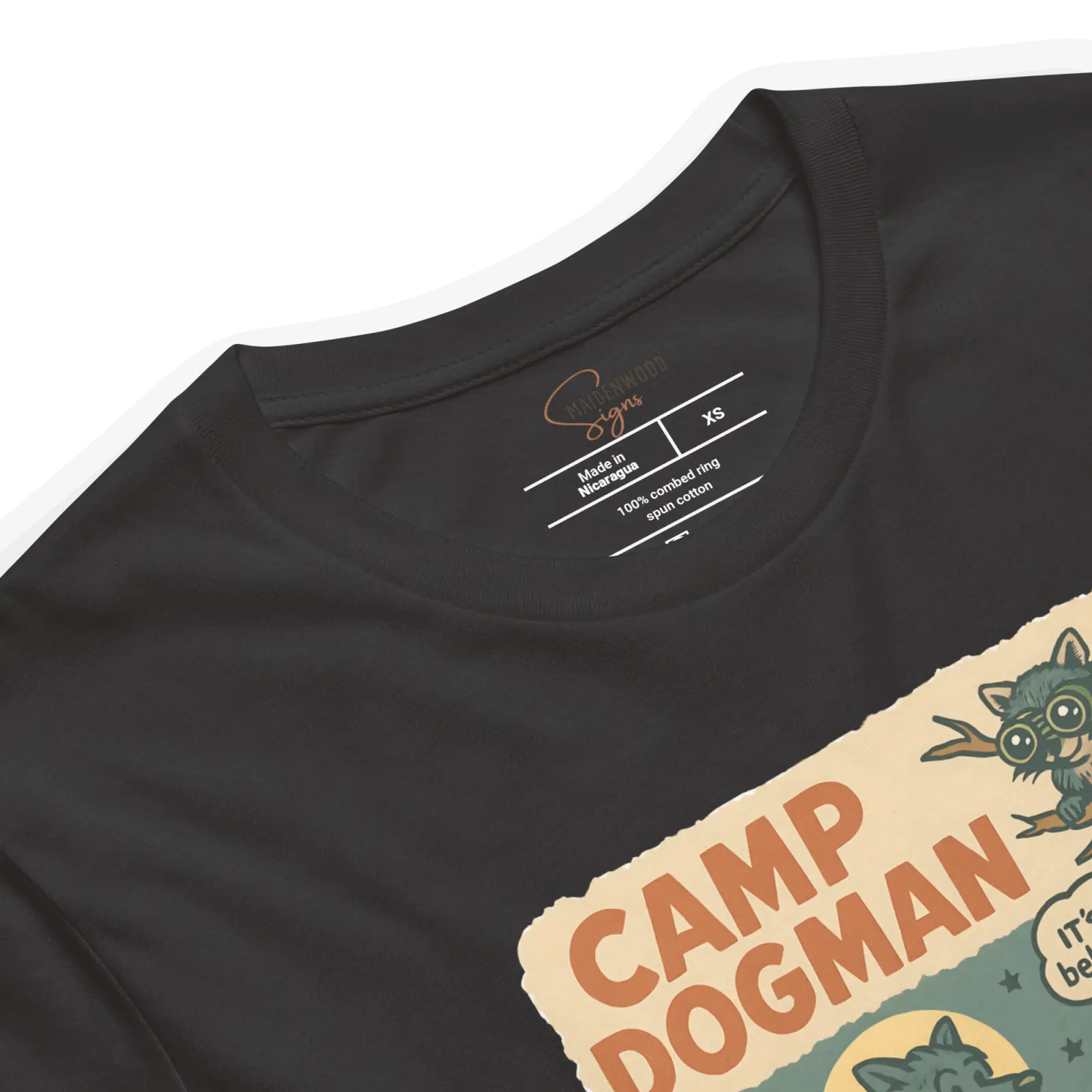 Camp Dogman T-Shirt – Manistee National Forest | Funny Michigan Cryptid Shirt - Image 7