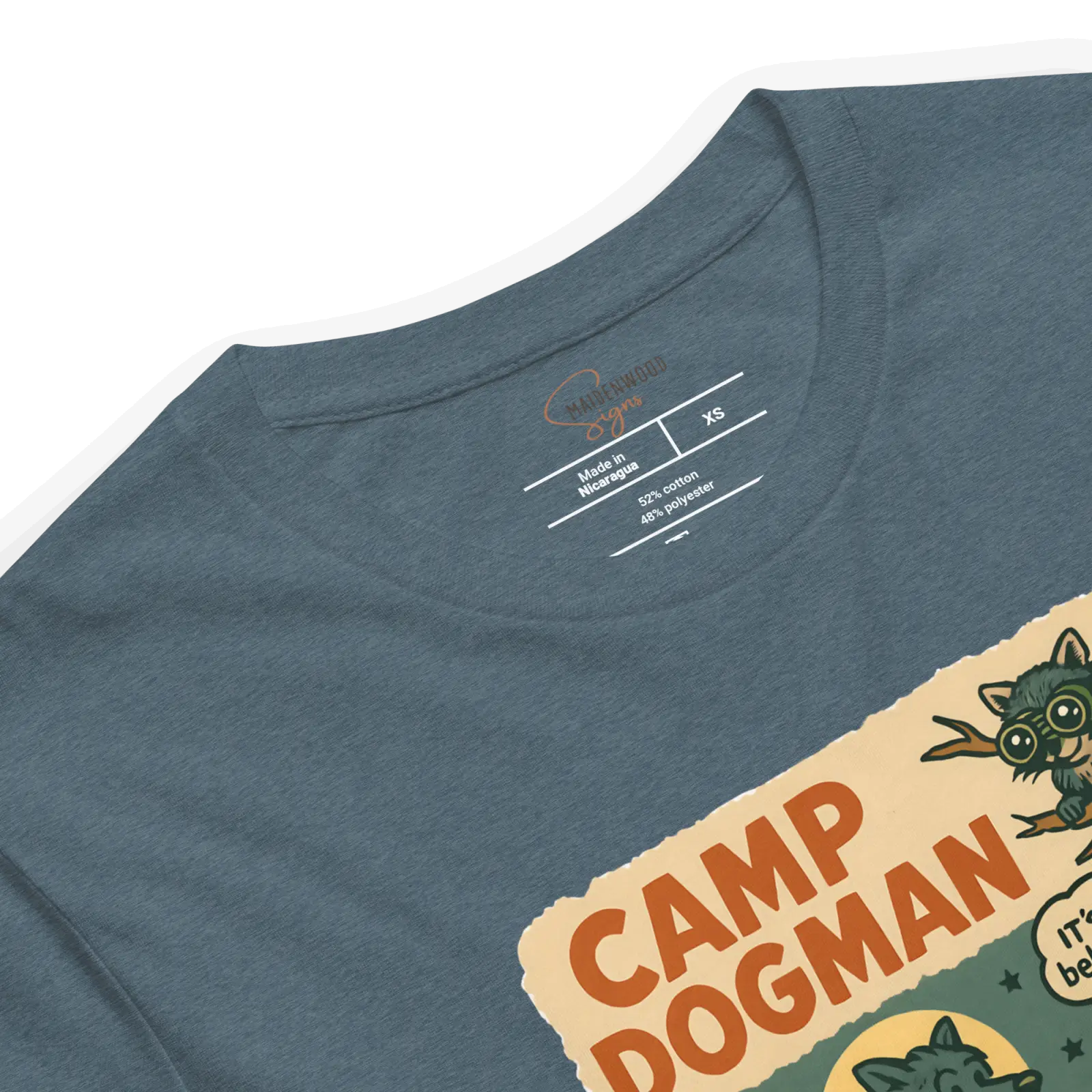 Camp Dogman T-Shirt – Manistee National Forest | Funny Michigan Cryptid Shirt - Image 10