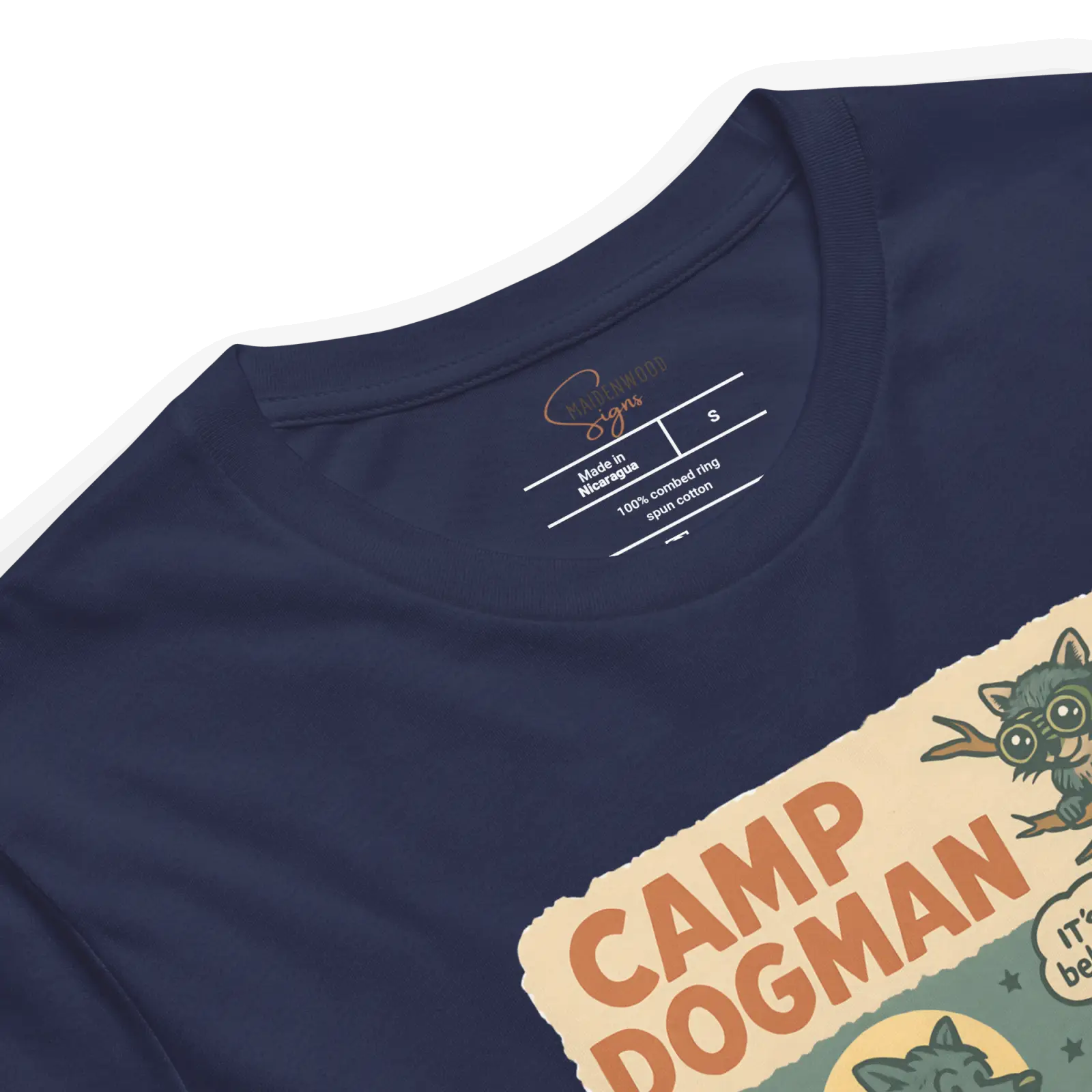 Camp Dogman T-Shirt – Manistee National Forest | Funny Michigan Cryptid Shirt - Image 13