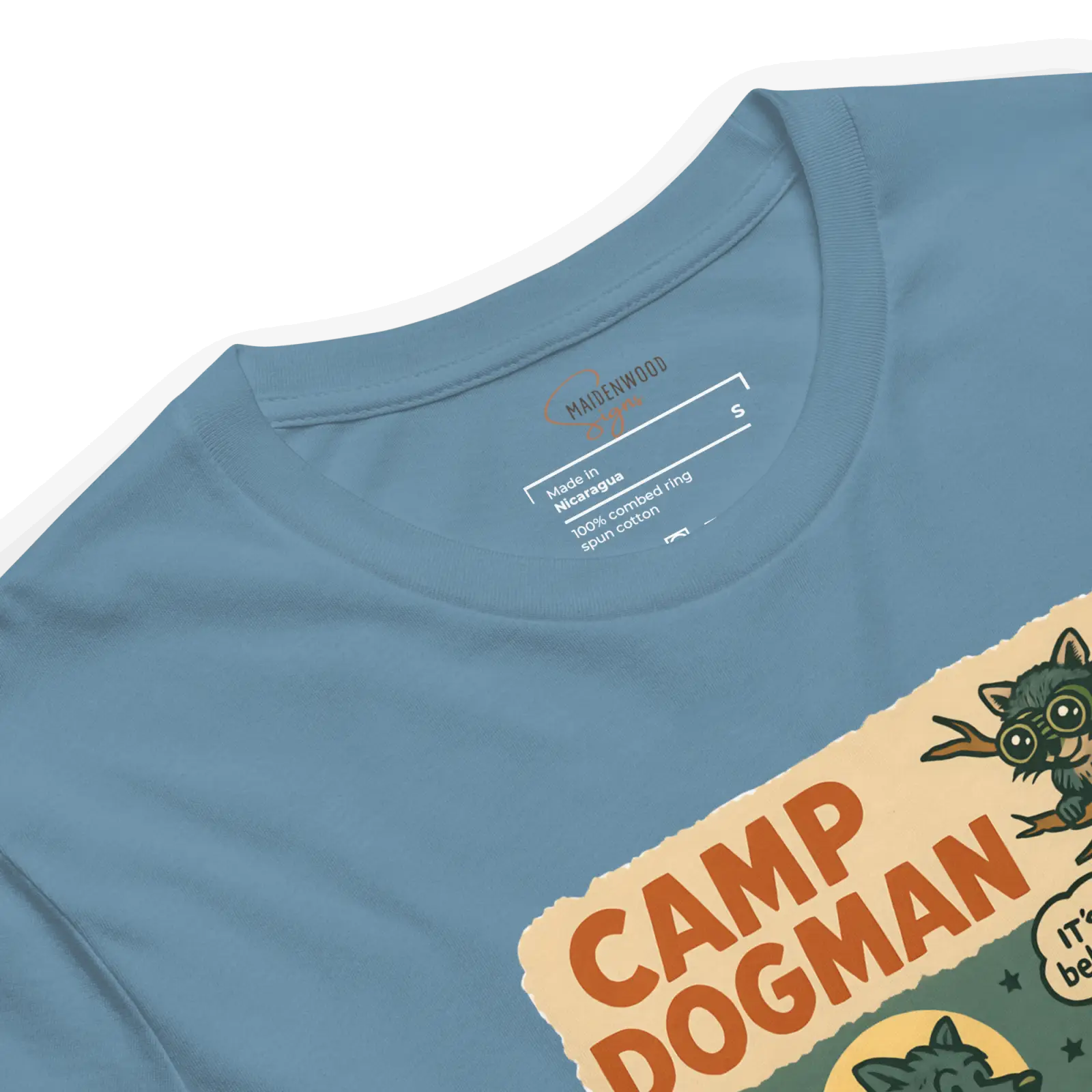 Camp Dogman T-Shirt – Manistee National Forest | Funny Michigan Cryptid Shirt - Image 16
