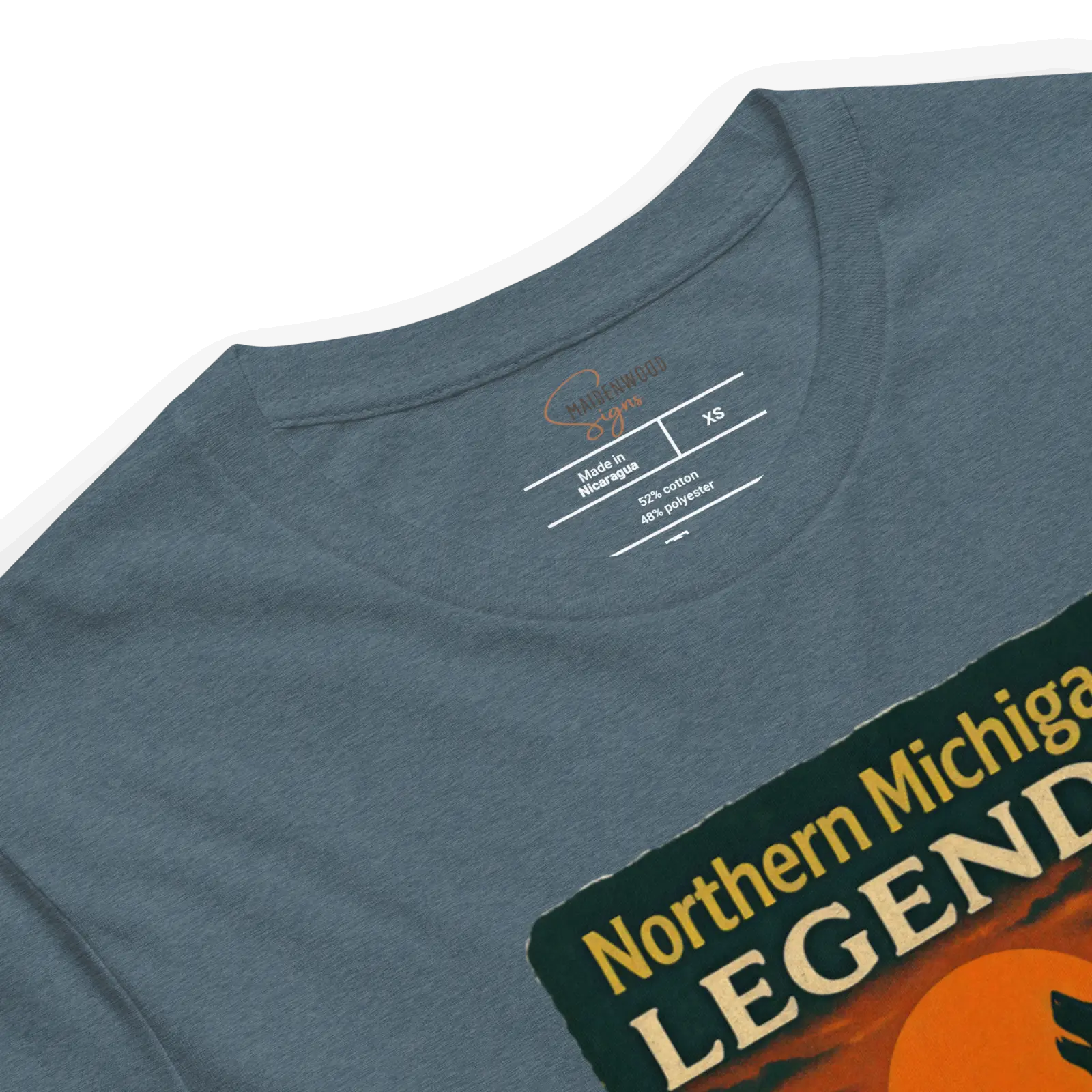 Northern Michigan Legends T-Shirt – Dogman & Bigfoot Silhouette | Retro Cryptid Apparel - Image 12