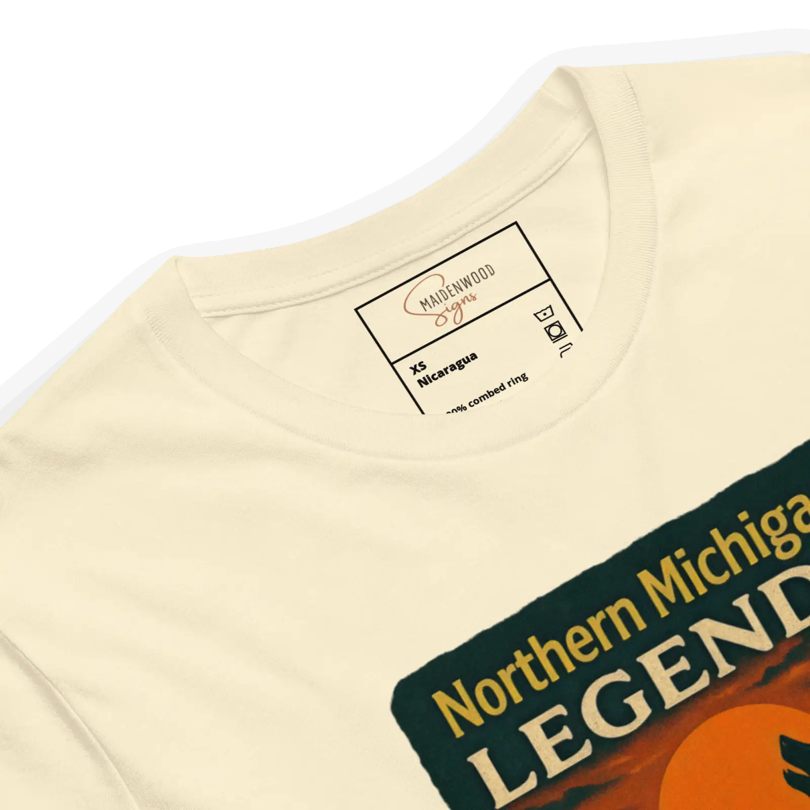 Northern Michigan Legends T-Shirt – Dogman & Bigfoot Silhouette | Retro Cryptid Apparel - Image 9