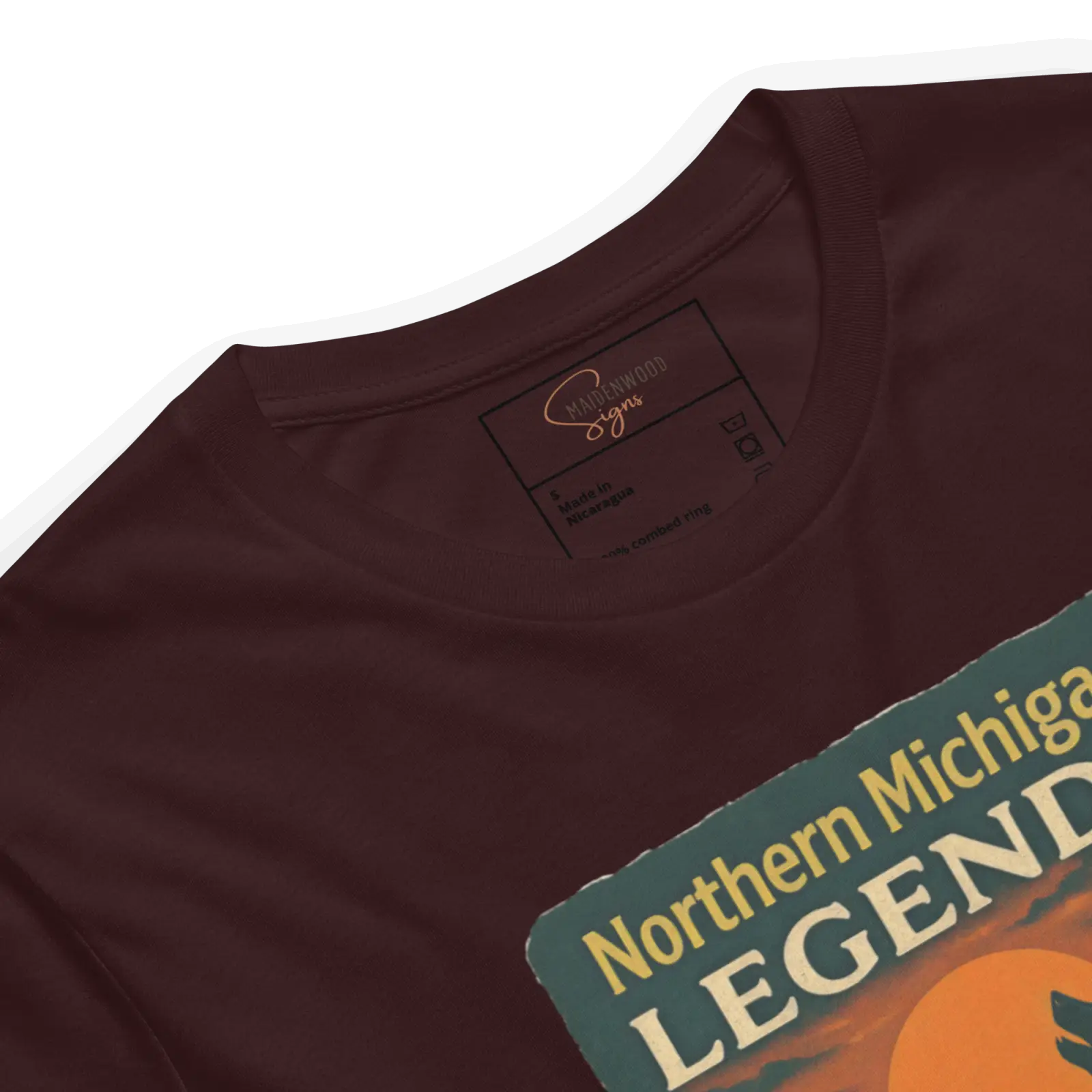 Northern Michigan Legends T-Shirt – Dogman & Bigfoot Silhouette | Retro Cryptid Apparel - Image 7