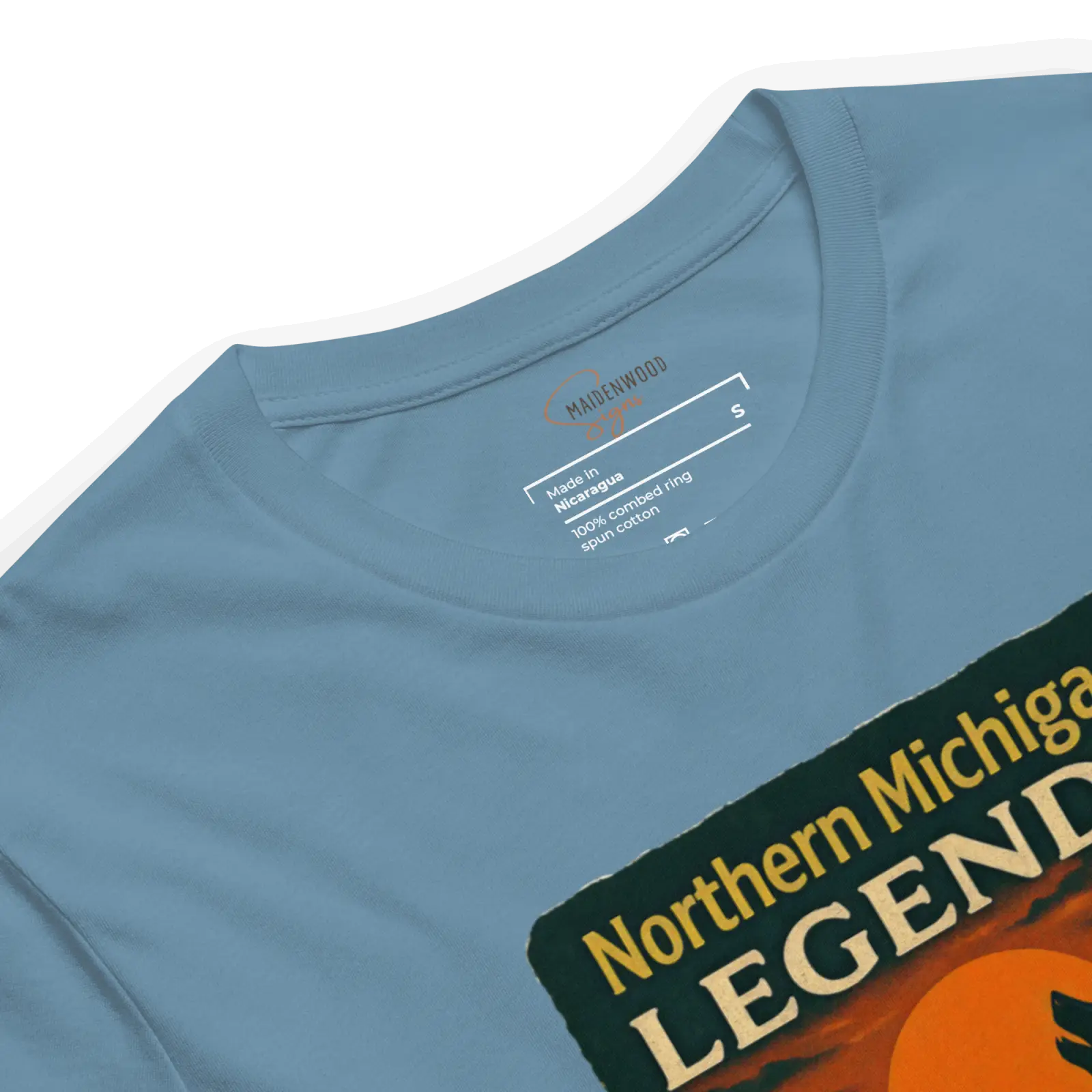 Northern Michigan Legends T-Shirt – Dogman & Bigfoot Silhouette | Retro Cryptid Apparel - Image 5