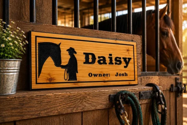 Stall Nameplates - mutliple graphic choices Yeehaw!