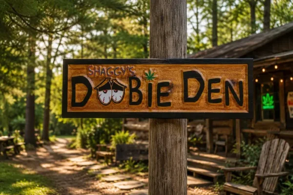 Stoner Gift Sign Personalized Doobie Den