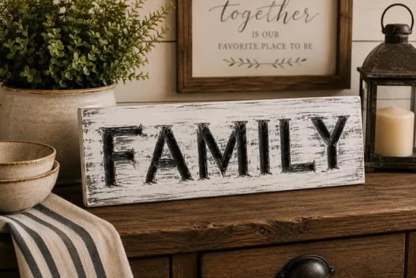 distressed Farmhouse FAMILY Sign