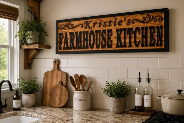 Alternative view of Farmhouse Kitchen Sign | kitchen signs  | Farmhouse signs