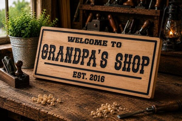 Custom Business Office Sign wooden