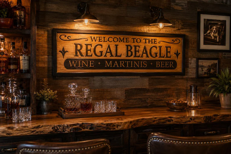 Home Bar Sign - Regal Beagle - Image 3