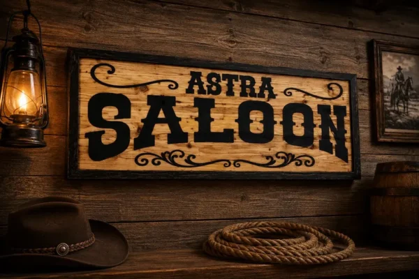 Custom SALOON Sign Your text