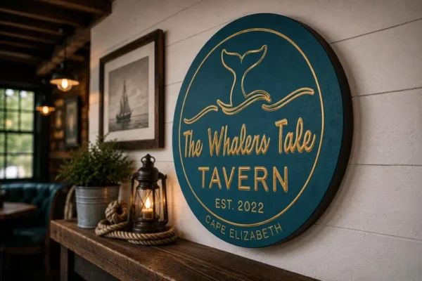 Personalized Tavern Sign | custom round bar signs